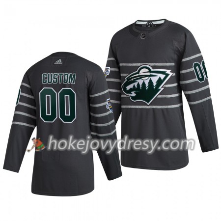Pánské Hokejový Dres Minnesota Wild Custom  Šedá Adidas 2020 NHL All-Star Authentic